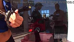 bts with erik everhard, julia bond and rita faltoyano showing off big asses