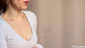 i ignored him and he sprayed my face with a big cumshot