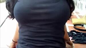 She sucks big cock to get fucked outdoors in public