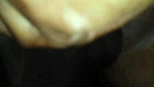 Mature woman receives intense massage session.