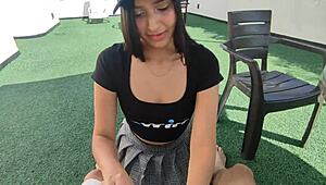 Amateur Stepsister Quickie in Hotel Bathroom