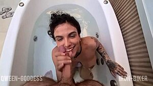 Sucking a smoking dick i gave my ass and took all the milk short