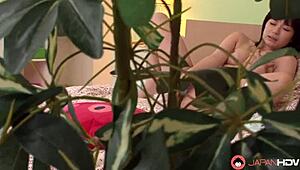 Japanese Solo Girl Hina Maeda Rubs Her Trimmed Twat Uncensored