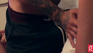 Student redhead endures hard anal fucking from a monster cock.