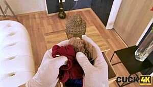 European Cuckold Feels Humiliation Watching Tattooed Czech Wife Get Fucked By Old Lucky Man