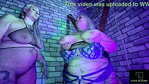 Sub slut Livie Blainn and Peggy De Ville get double dommed by Jay Playhard