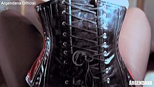 Slave Endures Double Anal Insertion and Huge Buttplug in BDSM Session