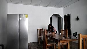 Hot woman excited to spread legs and show ass to strangers in house! 😘