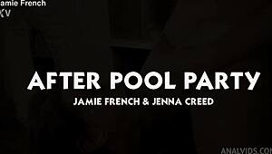 jamie french and jenna creed after pool party anal fun