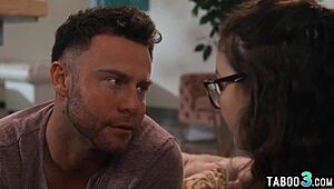 Teen Leana Lovings Lure Into Taboo Family Foursome Fuck By Her Milf Stepmom