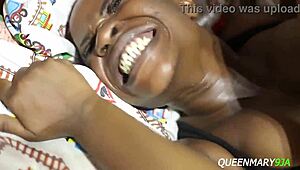 Intense hardcore fuck with long black cock.