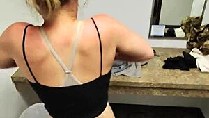 Intense emotions surge during public shower blowjob with my hot wife, her wet lips gripping my huge cock passionately