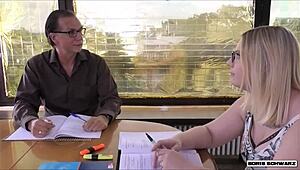 Teen student Boris Schwarz seduces her teacher into a secret encounter