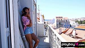 Asian hottie angel constance balances sassy and fun