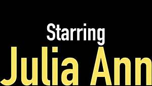 busty milf julia ann mouth fucks hard cock pov 😋