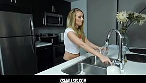 Hot big booty stepsister Harley Jade tempts with her assets