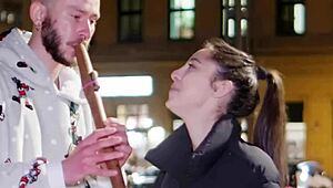 Tiny 18+ Italian Teen Begs for Creampie in Outdoor Spooning