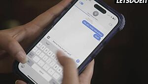 स्टेप फैमिली अफेयर: मॉम, डॉटर, और गर्लफ्रेंड लेस्बियन ग्लैमर में