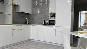 fucked my stepsister in every corner of the apartment with big natural tits and ass