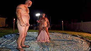 wild outdoor sex toy fun with juicy bbw milf 😈