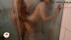 dotado fucks me hard in shower