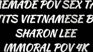 sharon lee rides dean doggystyle huge tits jiggle wildly