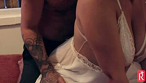 Student redhead endures hard anal fucking from a monster cock.