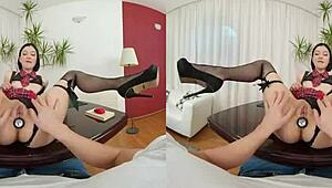 czech vr 569 - sexy brunette loves anal