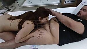 rich guy fucks his wife and lover in a hotel menage