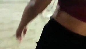 Mexican Milf Opens Legs on Street After Party for Quick Blowjob