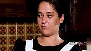 Mature elders distract farm boys from scarecrows with freeuse!