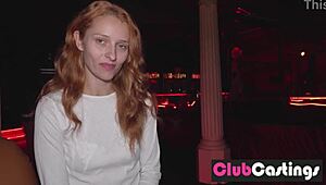 SHY REDHEAD STRIPS DOWN FOR CLUBCASTINGS INTERVIEW