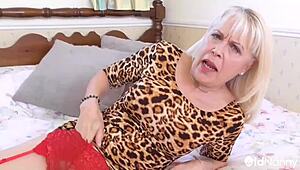 I love europemature cheetah in red negligee horny milf solo dress.