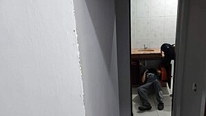 Wife moans while cheating with plumber