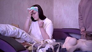 Curvy Girl Ignores Me While I Fuck Sex Doll Beside Her