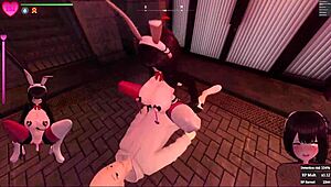 i played hentai game 3d secrets of exposure, reverse bunny girl seduced me with her masturbation tricks.