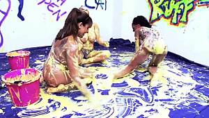 Milfs Valery And Kerry Tongue Pussy Wildly!