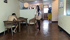 i come home from school and my old kinky stepfather fucks me