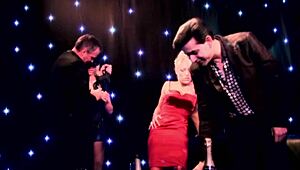 Blonde milf mom gets fucked in anal and deepthroat on bed with gaping