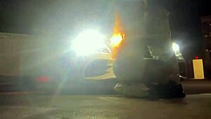 ebony babe gets creampied in beale street parking garage