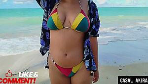 Beach Vlog Ends with Passionate Sex and Creampie with Best Friend