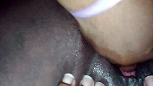 Intense clit sucking leads to orgasm with my black prostitute's big clit