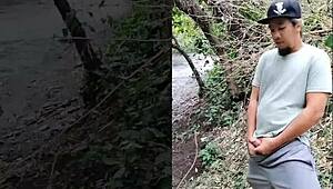 outdoor blowjob is my favorite with wet pussy and creampie