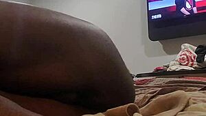 jacking off to my own porn collection