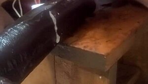 Huge Hankeys Dildos Pound Ass on Fucking Machine