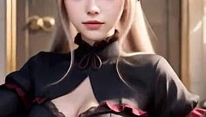 Sheltear De Over Lord Em Uma Dança Sensual- Gerado Por Ia