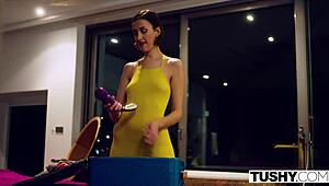 Tushy this model is always ready for hot anal sex, riding and doggystyle with buttplug and muff diving 😈