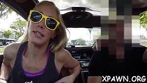 young amateur taken to back room for casting session drilling