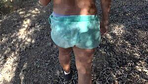 Perverted Stepmother Pissing From Hairy Pussy In Front Of Her Stepson