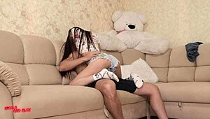 Neighbor Fixes Sofa By Fucking Slut's Wet Pussy